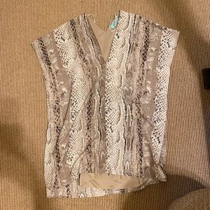 Snakeskin shift dress